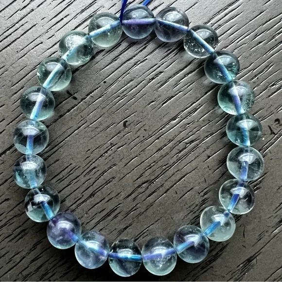 COPY - Green/Purple Fluorite bracelet 9mm - Picture 3 of 3